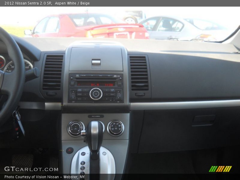 Aspen White / Beige 2012 Nissan Sentra 2.0 SR