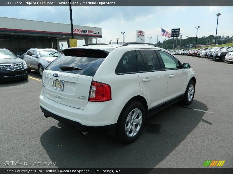 White Suede / Medium Light Stone 2012 Ford Edge SEL EcoBoost