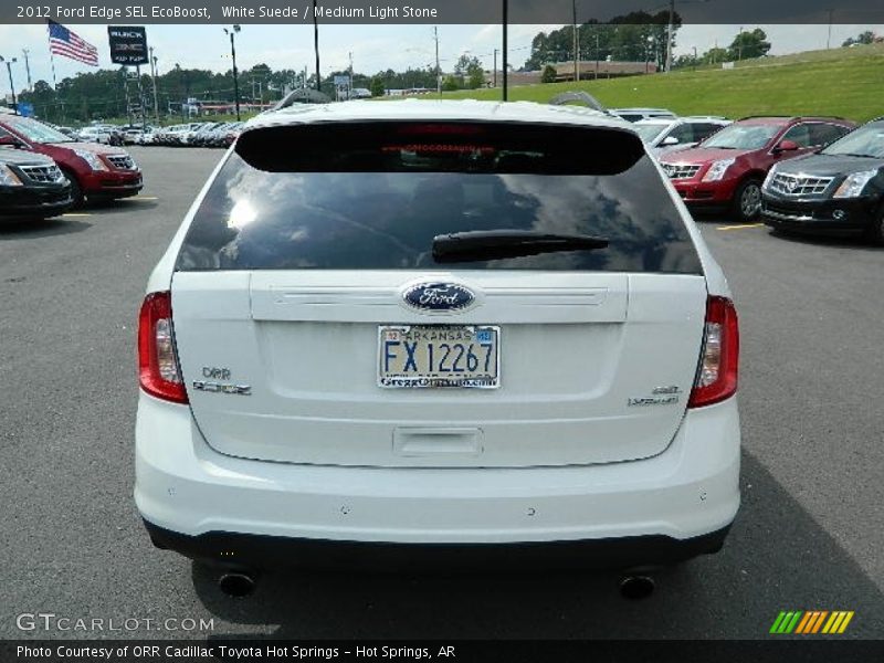 White Suede / Medium Light Stone 2012 Ford Edge SEL EcoBoost