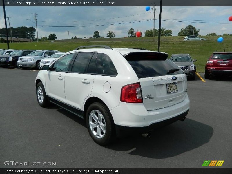 White Suede / Medium Light Stone 2012 Ford Edge SEL EcoBoost