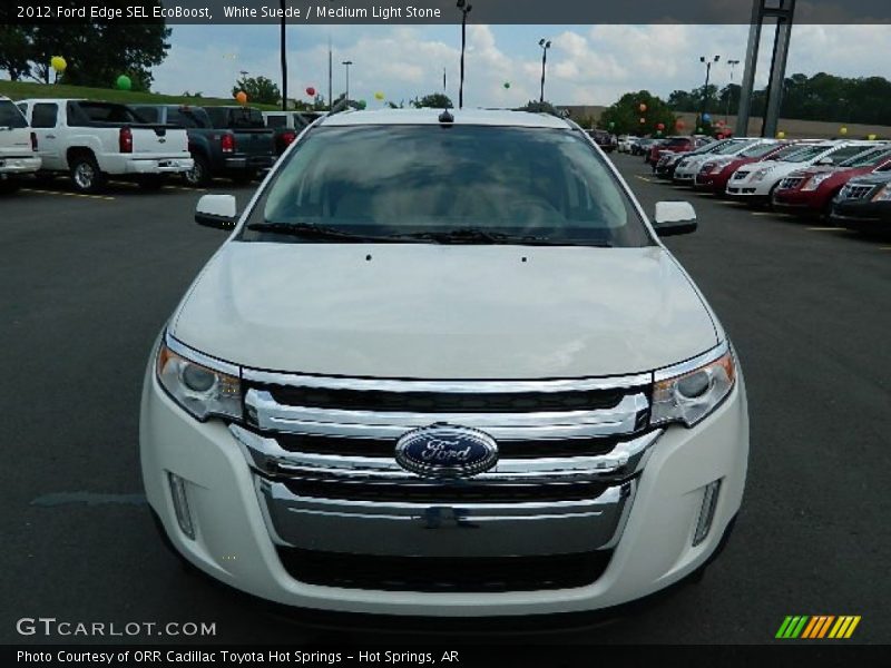 White Suede / Medium Light Stone 2012 Ford Edge SEL EcoBoost