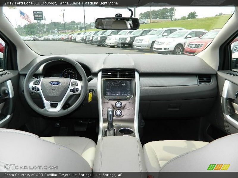 White Suede / Medium Light Stone 2012 Ford Edge SEL EcoBoost