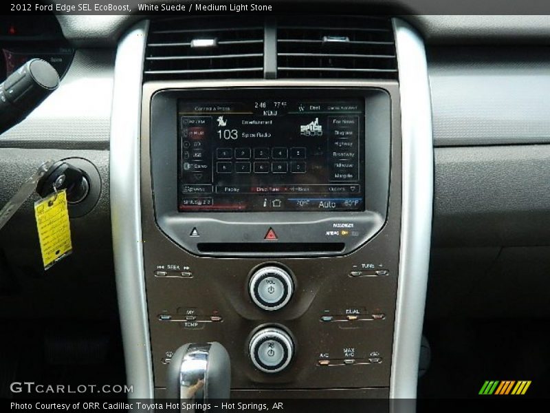 White Suede / Medium Light Stone 2012 Ford Edge SEL EcoBoost