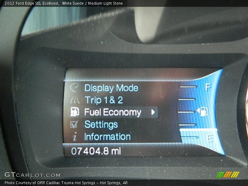 White Suede / Medium Light Stone 2012 Ford Edge SEL EcoBoost