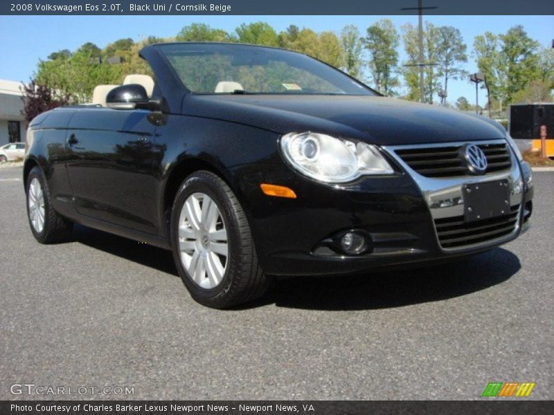 Black Uni / Cornsilk Beige 2008 Volkswagen Eos 2.0T