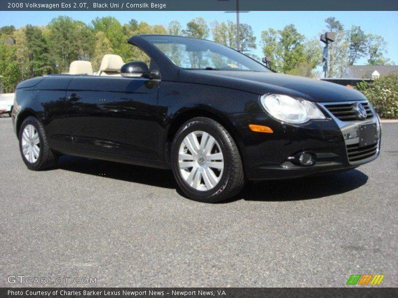 Black Uni / Cornsilk Beige 2008 Volkswagen Eos 2.0T