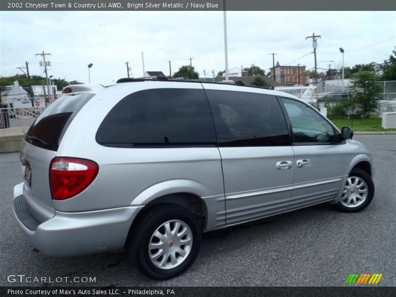 Bright Silver Metallic / Navy Blue 2002 Chrysler Town & Country LXi AWD