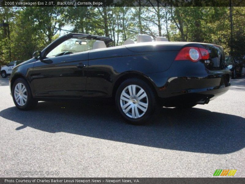Black Uni / Cornsilk Beige 2008 Volkswagen Eos 2.0T