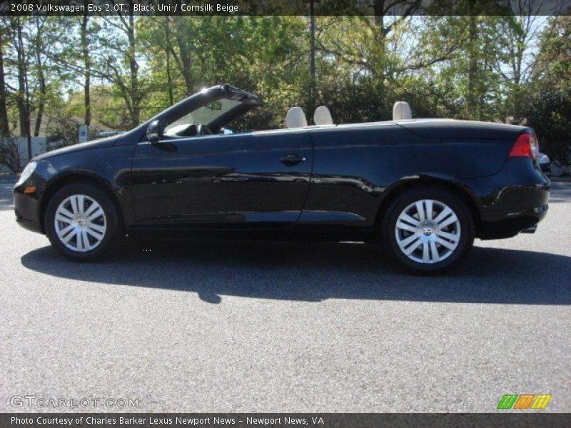 Black Uni / Cornsilk Beige 2008 Volkswagen Eos 2.0T