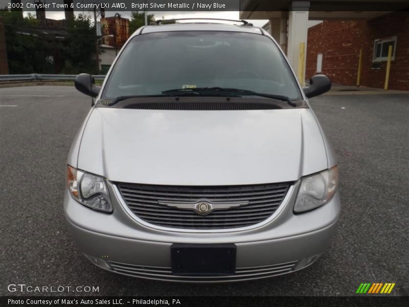Bright Silver Metallic / Navy Blue 2002 Chrysler Town & Country LXi AWD