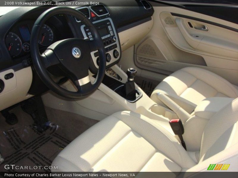 Black Uni / Cornsilk Beige 2008 Volkswagen Eos 2.0T