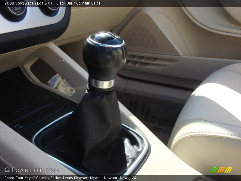 Black Uni / Cornsilk Beige 2008 Volkswagen Eos 2.0T