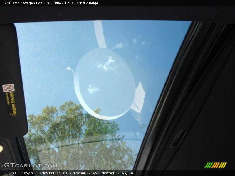 Black Uni / Cornsilk Beige 2008 Volkswagen Eos 2.0T