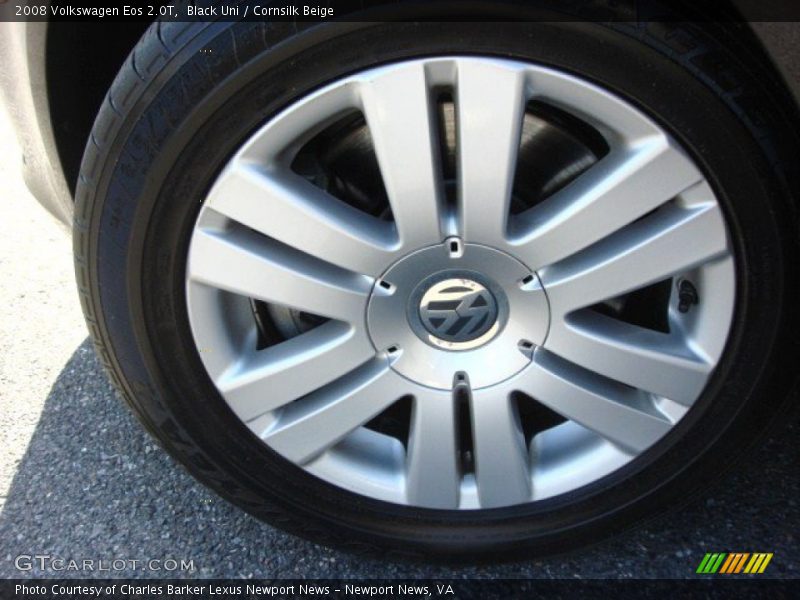 Black Uni / Cornsilk Beige 2008 Volkswagen Eos 2.0T