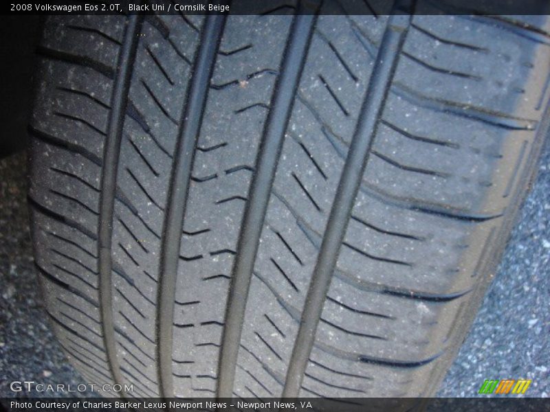 Black Uni / Cornsilk Beige 2008 Volkswagen Eos 2.0T