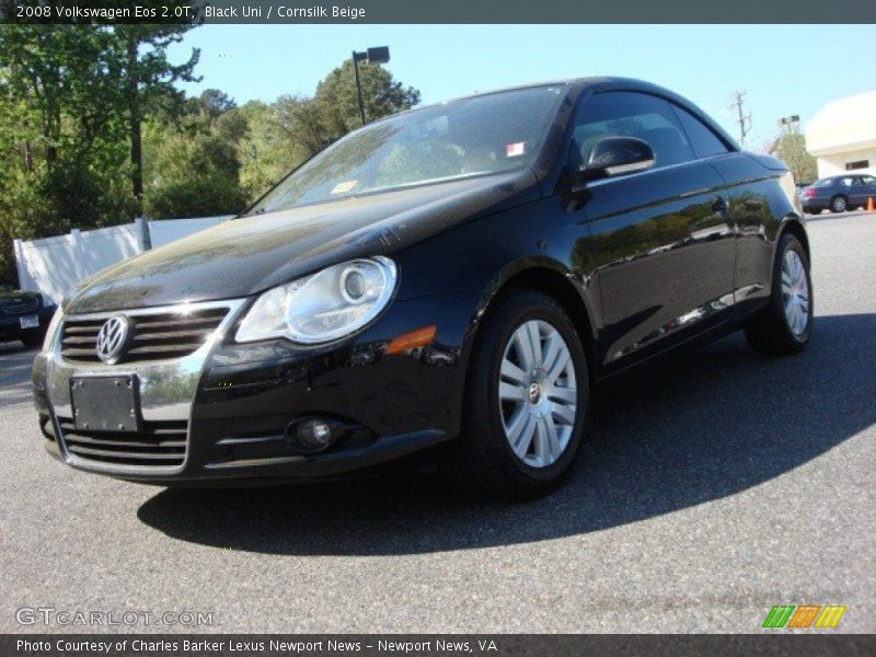 Black Uni / Cornsilk Beige 2008 Volkswagen Eos 2.0T
