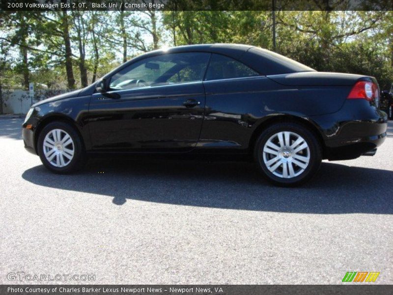 Black Uni / Cornsilk Beige 2008 Volkswagen Eos 2.0T