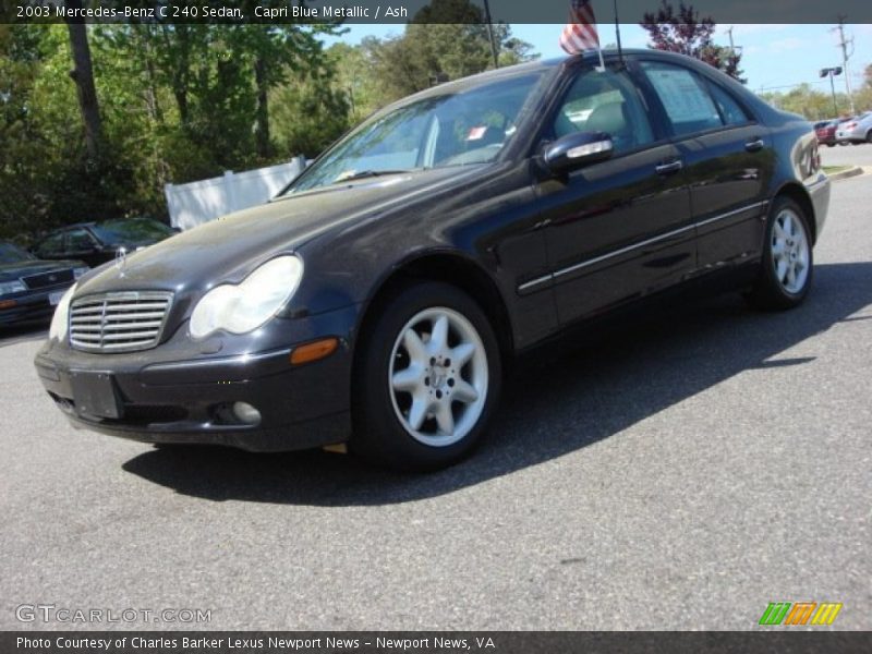 Capri Blue Metallic / Ash 2003 Mercedes-Benz C 240 Sedan