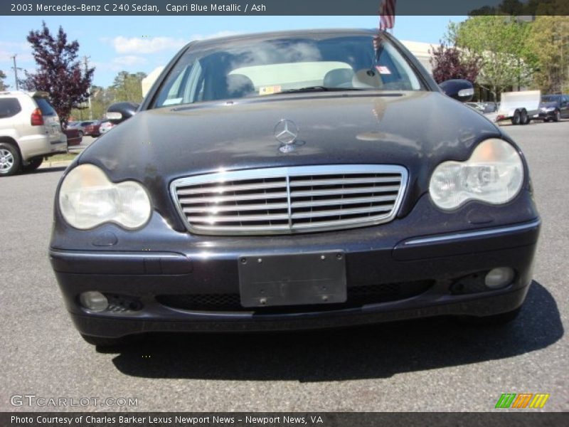 Capri Blue Metallic / Ash 2003 Mercedes-Benz C 240 Sedan