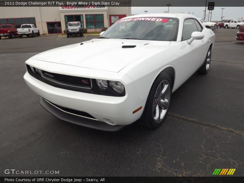 Bright White / Dark Slate Gray 2011 Dodge Challenger R/T Plus