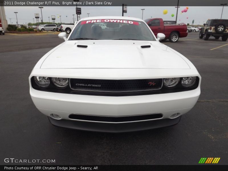 Bright White / Dark Slate Gray 2011 Dodge Challenger R/T Plus