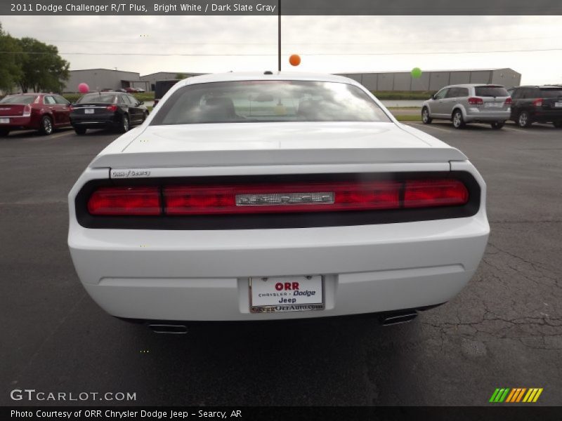 Bright White / Dark Slate Gray 2011 Dodge Challenger R/T Plus