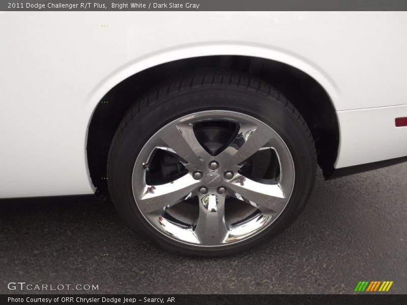 Bright White / Dark Slate Gray 2011 Dodge Challenger R/T Plus