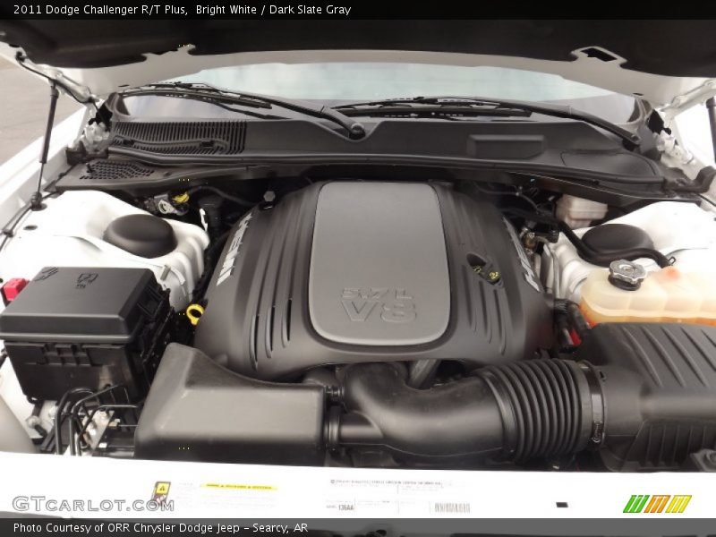 Bright White / Dark Slate Gray 2011 Dodge Challenger R/T Plus