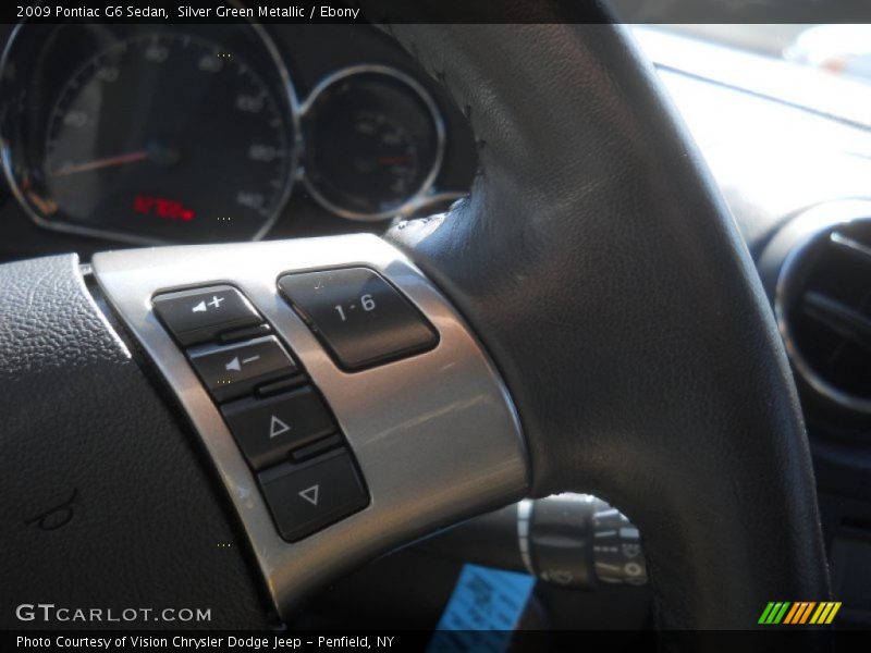 Silver Green Metallic / Ebony 2009 Pontiac G6 Sedan