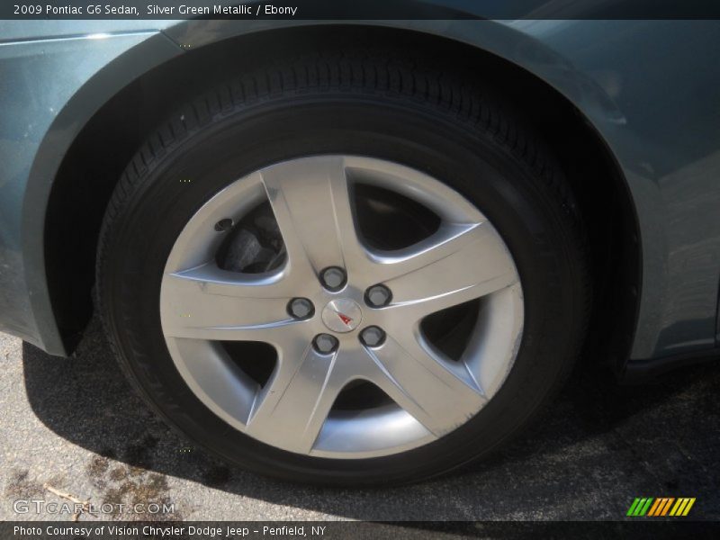 Silver Green Metallic / Ebony 2009 Pontiac G6 Sedan