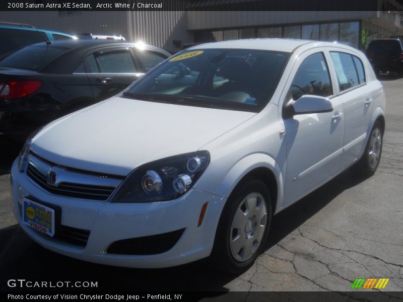 Arctic White / Charcoal 2008 Saturn Astra XE Sedan