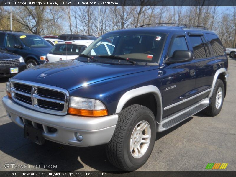 Patriot Blue Pearlcoat / Sandstone 2003 Dodge Durango SLT 4x4