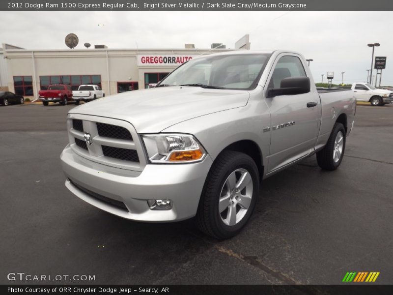 Bright Silver Metallic / Dark Slate Gray/Medium Graystone 2012 Dodge Ram 1500 Express Regular Cab