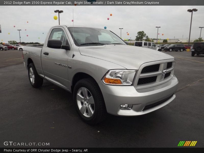 Bright Silver Metallic / Dark Slate Gray/Medium Graystone 2012 Dodge Ram 1500 Express Regular Cab