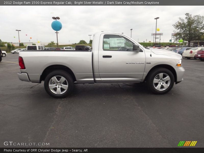 Bright Silver Metallic / Dark Slate Gray/Medium Graystone 2012 Dodge Ram 1500 Express Regular Cab