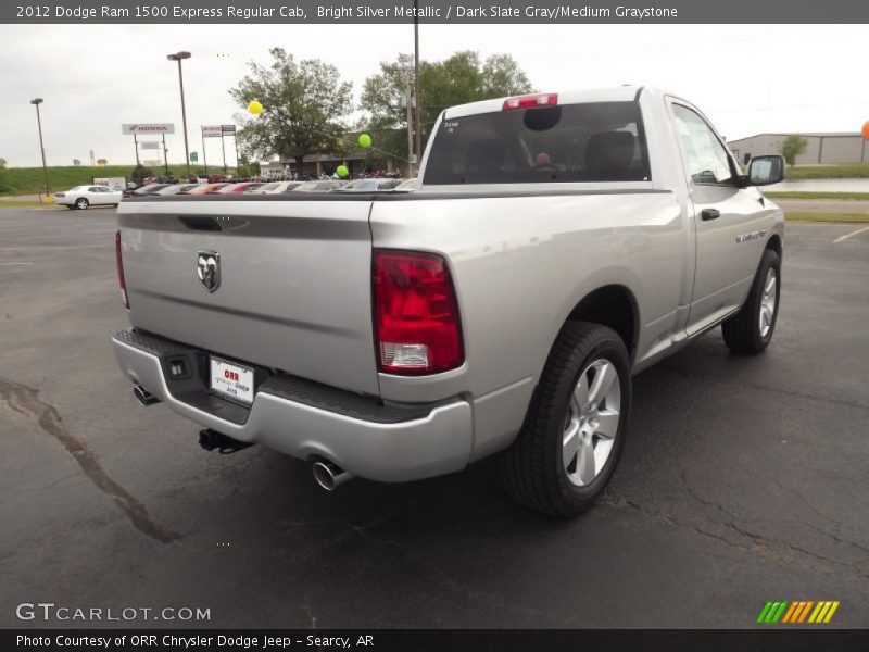 Bright Silver Metallic / Dark Slate Gray/Medium Graystone 2012 Dodge Ram 1500 Express Regular Cab
