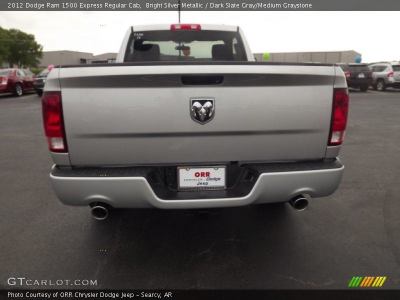 Bright Silver Metallic / Dark Slate Gray/Medium Graystone 2012 Dodge Ram 1500 Express Regular Cab