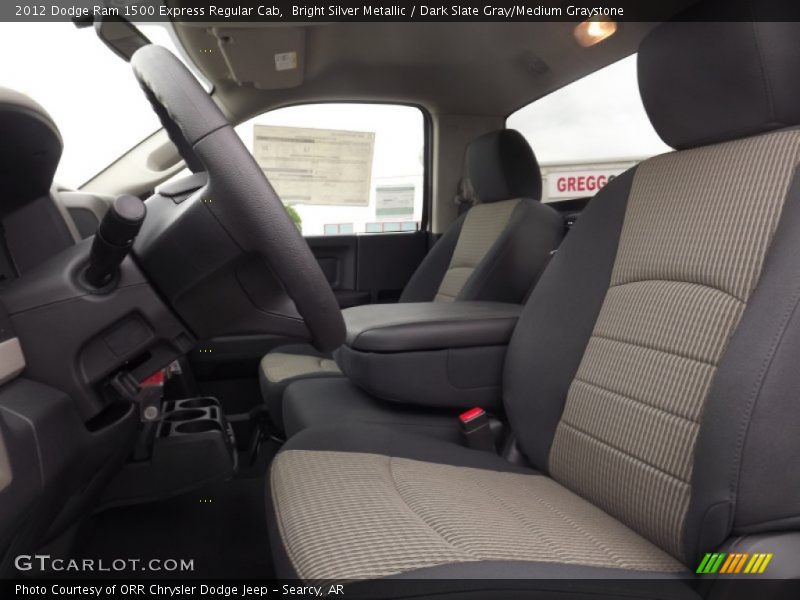 Bright Silver Metallic / Dark Slate Gray/Medium Graystone 2012 Dodge Ram 1500 Express Regular Cab