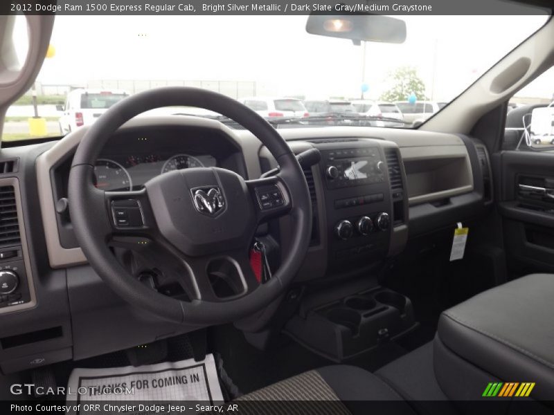 Bright Silver Metallic / Dark Slate Gray/Medium Graystone 2012 Dodge Ram 1500 Express Regular Cab