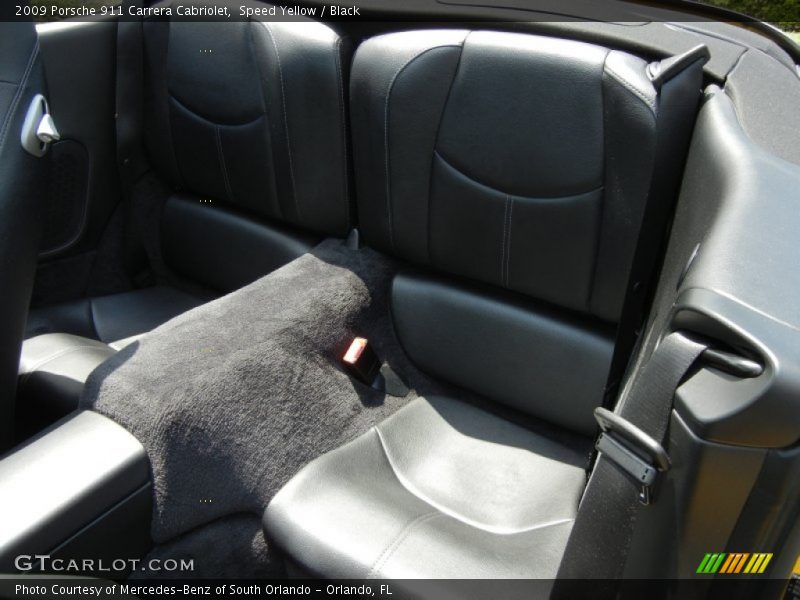 Rear Seat of 2009 911 Carrera Cabriolet