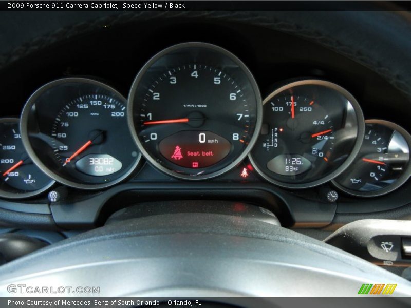  2009 911 Carrera Cabriolet Carrera Cabriolet Gauges