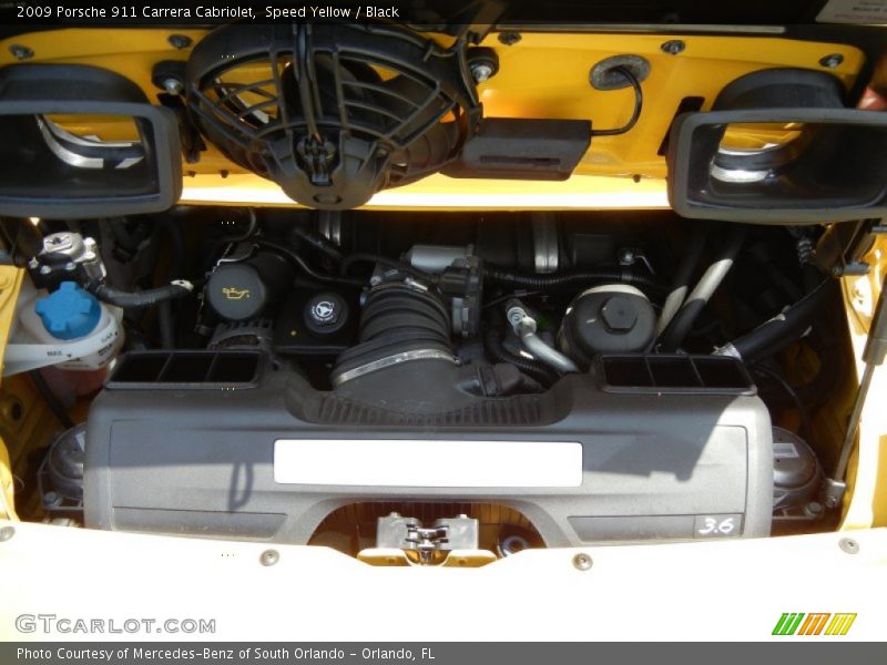  2009 911 Carrera Cabriolet Engine - 3.6 Liter DOHC 24V VarioCam DFI Flat 6 Cylinder