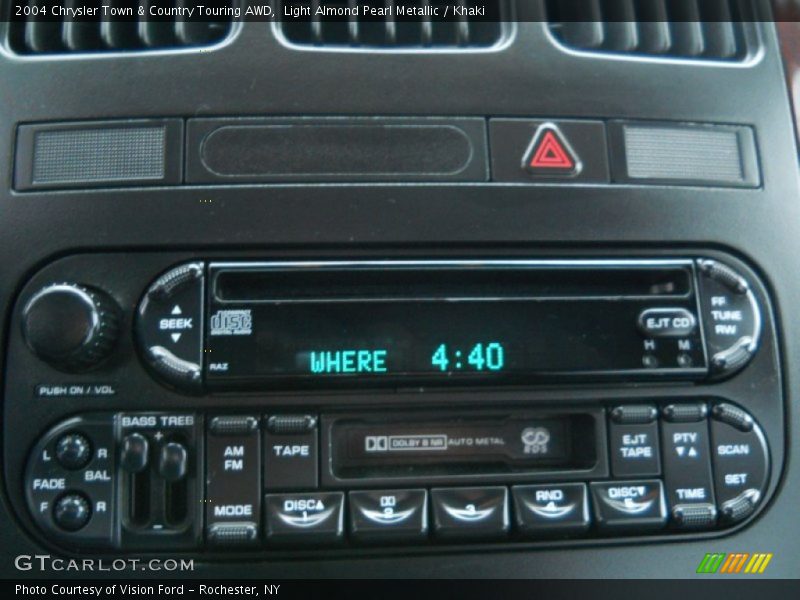 Audio System of 2004 Town & Country Touring AWD