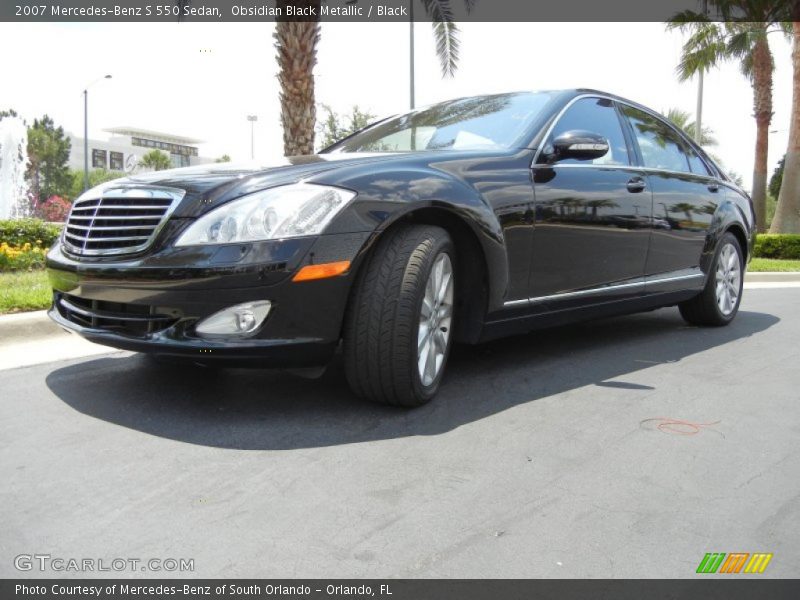 Obsidian Black Metallic / Black 2007 Mercedes-Benz S 550 Sedan