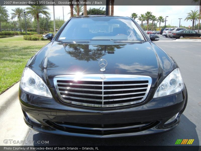 Obsidian Black Metallic / Black 2007 Mercedes-Benz S 550 Sedan