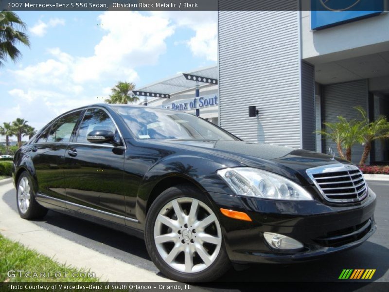 Obsidian Black Metallic / Black 2007 Mercedes-Benz S 550 Sedan