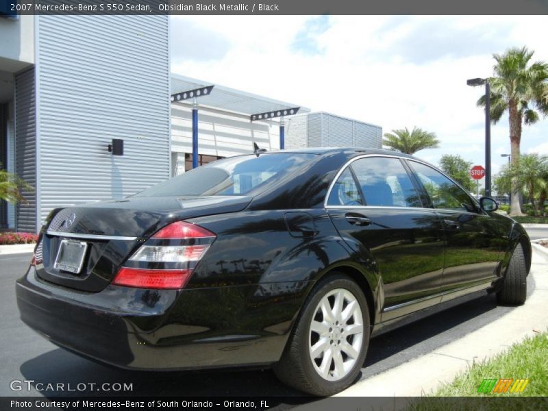 Obsidian Black Metallic / Black 2007 Mercedes-Benz S 550 Sedan