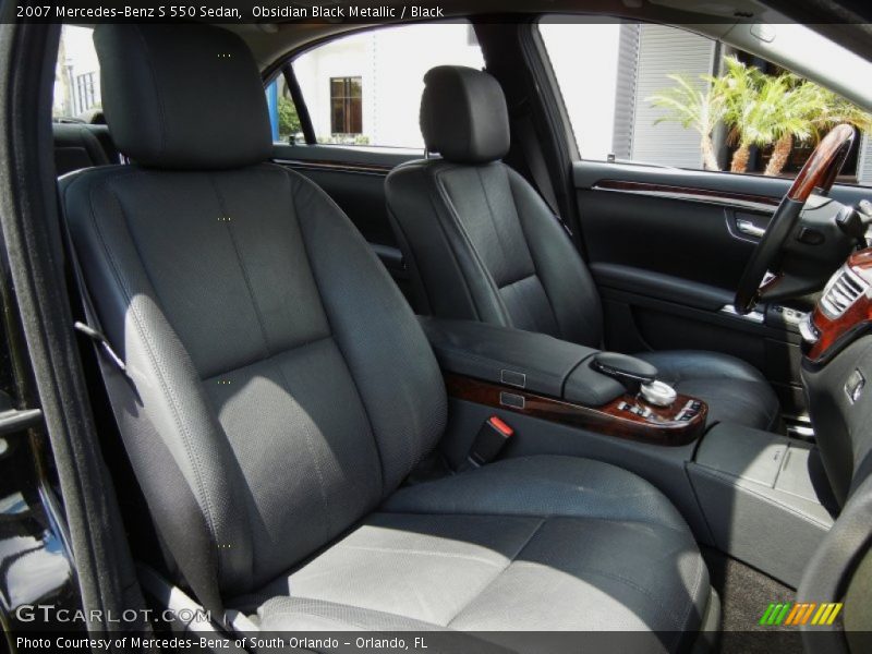 Obsidian Black Metallic / Black 2007 Mercedes-Benz S 550 Sedan