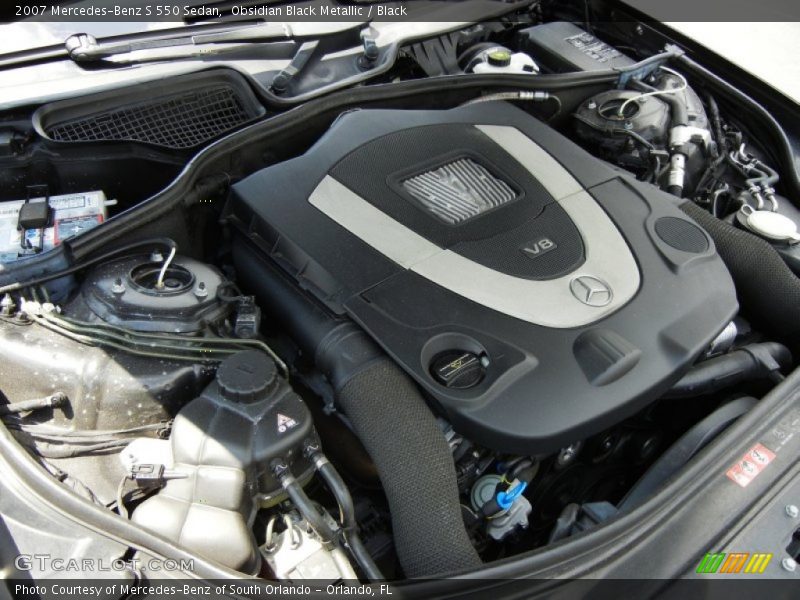 Obsidian Black Metallic / Black 2007 Mercedes-Benz S 550 Sedan