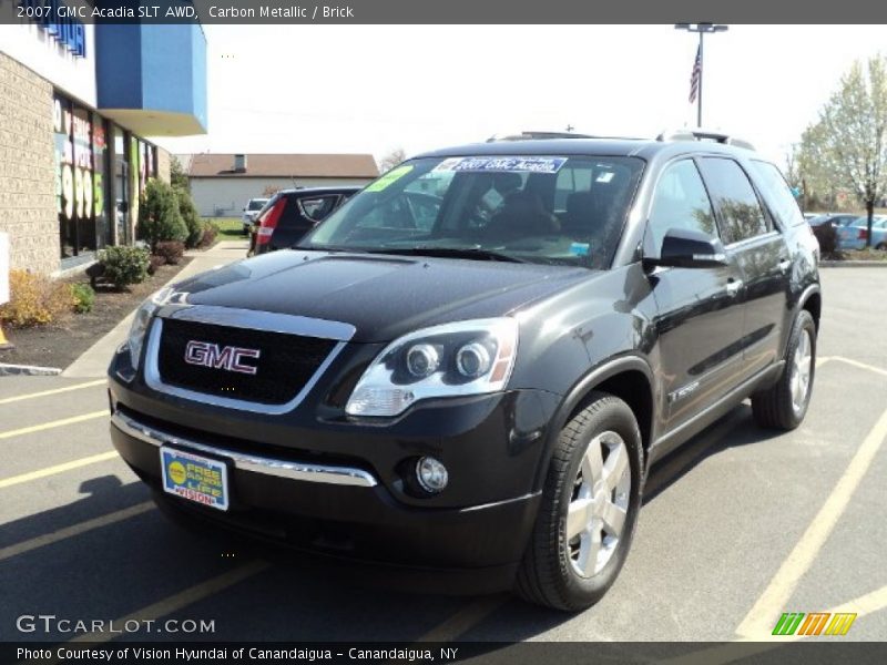 Carbon Metallic / Brick 2007 GMC Acadia SLT AWD
